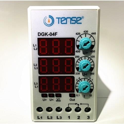 Tense DGK-04F Digital Protection Relay Phase Sequence Three Phase Failure Voltage Protection Relay