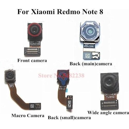 Original Back Camera Module For Xiaomi Redmi Note 8 Back Rear Front Camera Flex Cable Replacement Parts