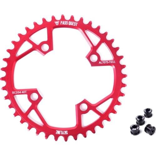 PASS QUEST 94BCD MTB Narrow Wide Chainring Bike Chain Wheel Crankset 32T/34T/36T/38T/40T