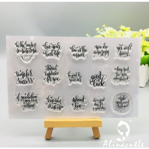 CLEAR STAMPS Best Life DIY Scrapbooking Card album paper craft rubber roller transparent silicon stamp AlinaCraft