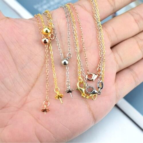 Adjustable Necklace DIY Jewelry Necklace Bracelet Making Accessories Pendant Chain Accessories