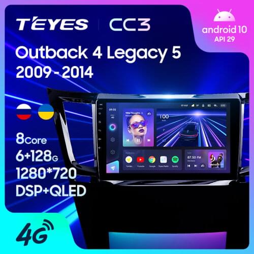 TEYES CC3 For Subaru Outback 4 BR Legacy 5 2009 - 2014 Right hand driver Car Radio Multimedia Video Player Navigation stereo GPS Android 10 No 2din 2 din dvd