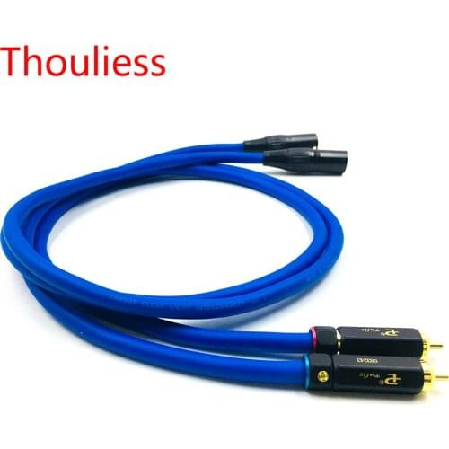 Thouliess Pair HIFI BR-109 RCA to XLR Balacned Audio Cable RCA Male to XLR Male Interconnect Cable with CARDAS Clear-Light-USA