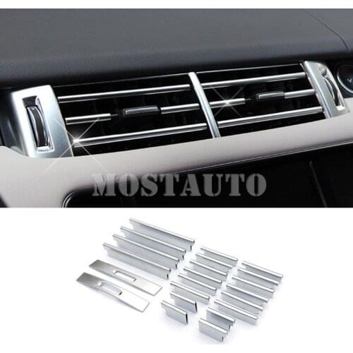 For Land Rover Range Rover Sport Inner Console Air Vent Cover Trim 2014-2017 22pcs Car Accessories Interior Car Decor Car Trim