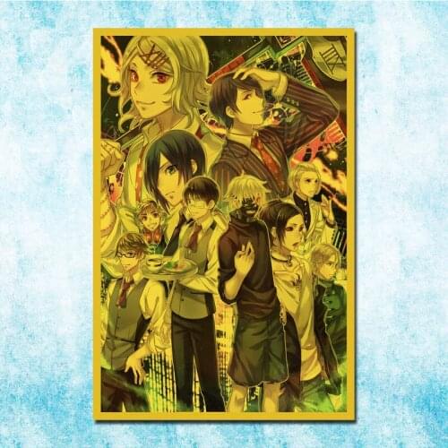 Japanese Anime Tokyo Ghoul Art Silk Poster Canvas Retro Print For Home Room Decor-047