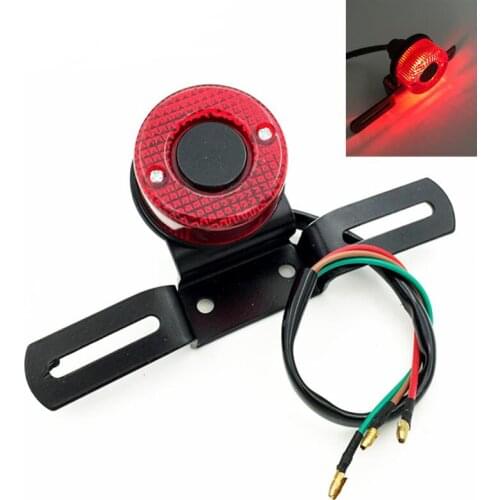 Motorcycle Bike Rear Tail Brake Stop Number Plate Light For Harley Chopper/Bobber Tailight Lamp Brake Light