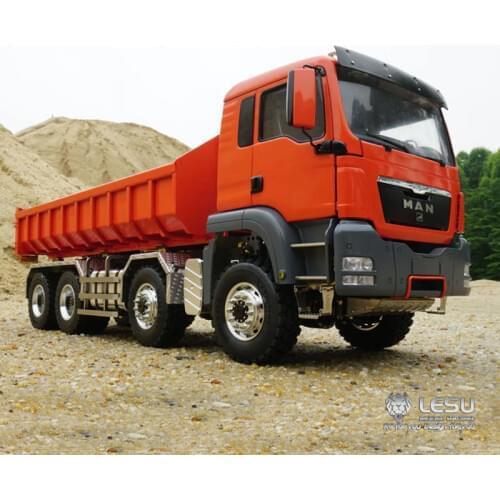 1/14 hydraulic dump truck roll-on MAN (TGS) 8X8 four-axis full drive high torque LS-20160901 RCLESU Tamiya dump truck
