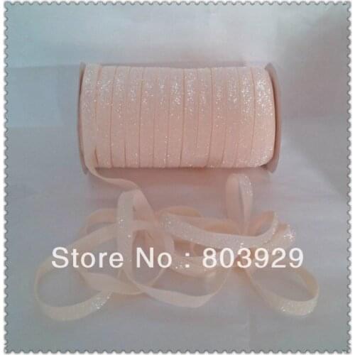 3/8" Frosted Ivory Glitter Ribbon Sparkle Ribbon Frosted Metallic Ribbon