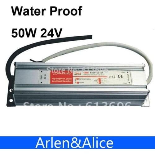 50W 24V Waterproof outdoor Single Output Switching power supply AC TO DC SMPS