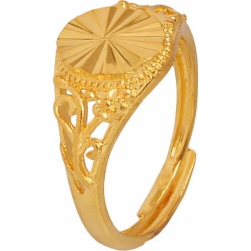 African Small Ring Gold Color for Girls Arabian Middle East Jewellery Little Bangs Woman Mama Best Gifts #J0494