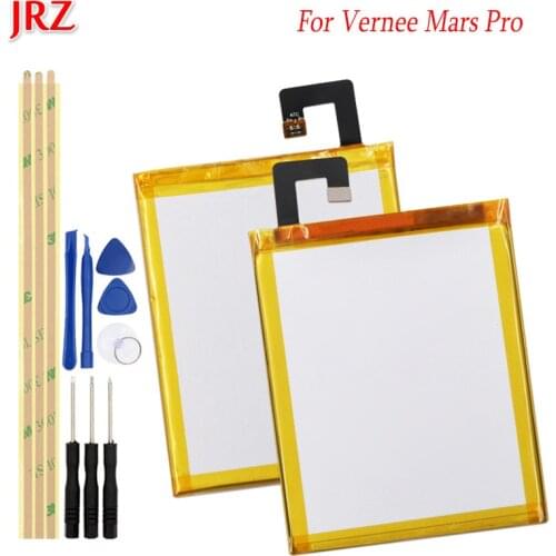 JRZ 3.8V 3500mAh High Quality battery For Vernee Mars Pro phone Replacement Batteries Bateria For Vernee Mars Pro with Tools Set