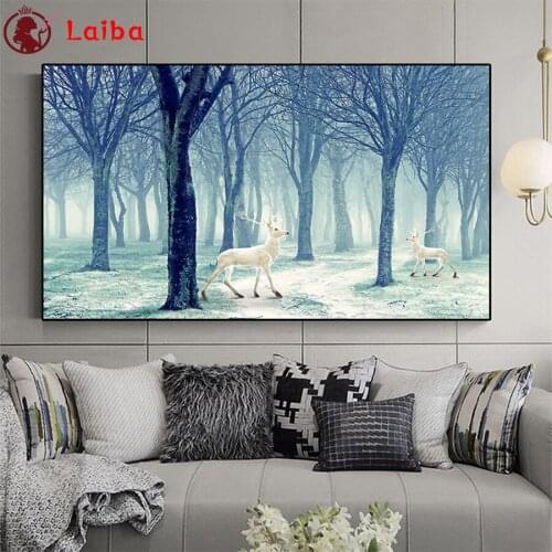 Diamond Painting Abstract art, deer, forest Cross Stitch Diamond Mosaic Picture Rhinestone Embroidery crystal Beaded Handicraft