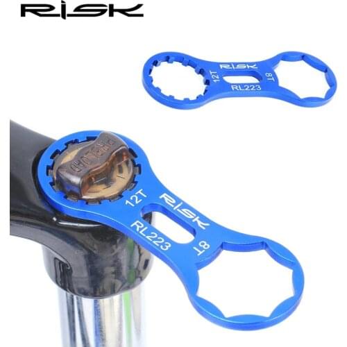 RISK Aluminum Bicycle Front Fork Repair Tool For SR Suntour XCR/XCT/XCM/RST MTB Bike Front Fork Cap Wrench Disassembly Tools