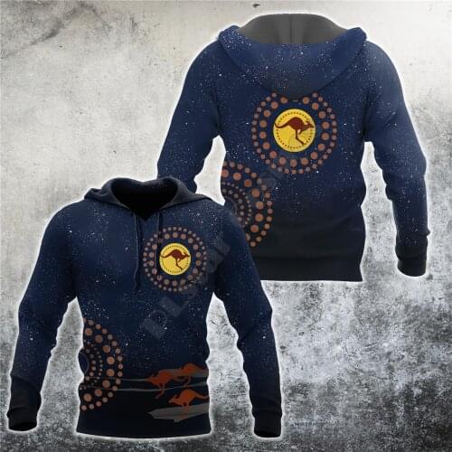 Australia Aboriginal 3D All Over Printed Unisex Shirts Hoodies zipper hoodie women For men Pullover streetwear Cosplay Costumes