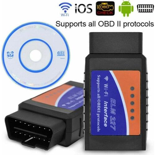 Car Scanner EML327 WIFI OBD2 ELM327 V1.5 WIFI IOS Adapter Scanner For iPhone Car Diagnostic Tool OBD 2 ODB II ELM 327 WIFI ODB2
