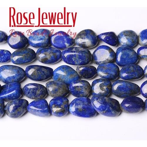 8-10mm Natural Irregular Lapis Lazuli Stone Beads Gem Round Loose Spacer Beads For Jewelry Making Diy Bracelet Accessories 15"