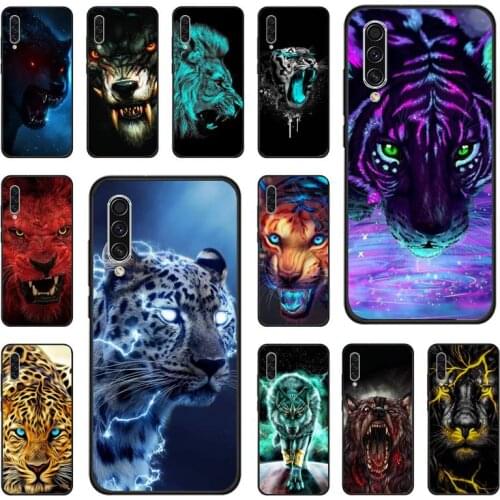Animal Lion Tiger Special effects Phone Case For Samsung galaxy S note 7 8 9 10 20 fe edge A 6 10 20 30 50 51 70 lite plus cover