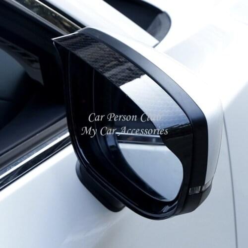 For 2017 2018 2019 Mazda CX-5 CX5 Rear View Mirror Rain Eyebrow Cover Rearview Shade Frame Molding Trims Car-Styling Accessories