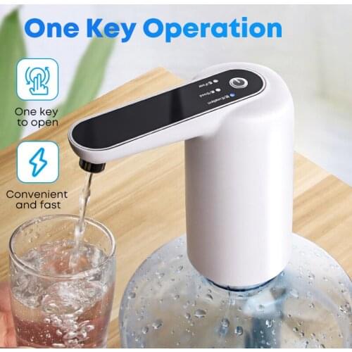 USB Charge Electric Water Dispenser Pump Portable Water Bottle Pump Smart Wireless Bottle Drinking Water Pump Household