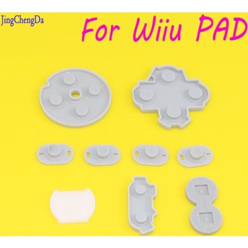 JCD Replacement Part Silicone Rubber Pads for Wiiu Gamepad Conductive Rubber Pad Resin Button A B X Y