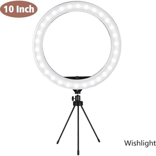 6/8/10inch LED Selfie Ring Light Dimmable LED Ring Lamp Photo Video Camera Phone Light Ringlight For Live YouTube Fill Light New