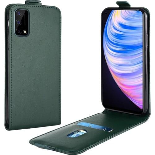 Flip Up and Down Leather Case for Realme X7 (China) Case RMX2173 RMX2081 RMX2085 Vertical Cover for Realme X7 x7 Case Phone Bag