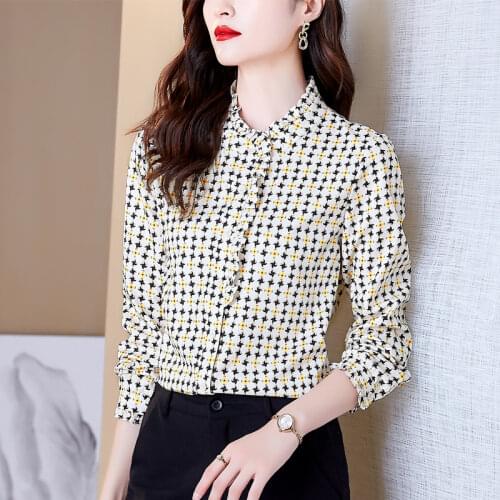 Женские шифоновые блузки KUANGNAN China At AliExpress