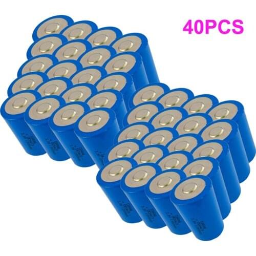 40PCS CR34615 34615 lithium battery 3.0V 12000mah Type D capacity lithium batteria Instrument Water meter Li-ion batteries