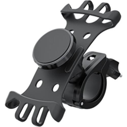 Magnetic Support Mobile Bicycle Handlebar Silicone Mobile Phone Holder On Bike Moto Motobike Motorcycle Electrobike Cradle Stand