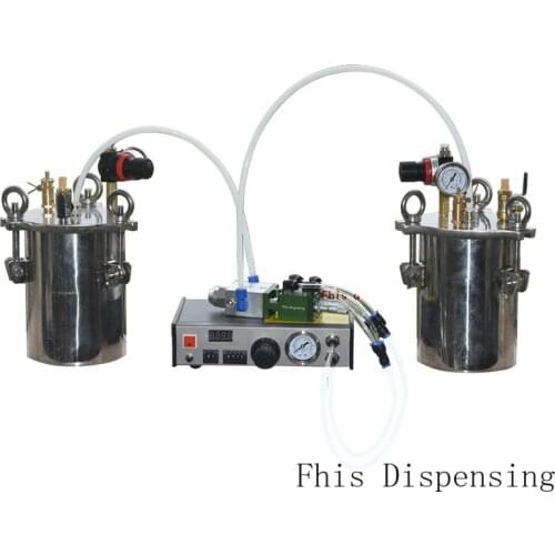 AB Glue Filling Machine Double Action Thimble Style New Two Liquid Automatic Dispenser