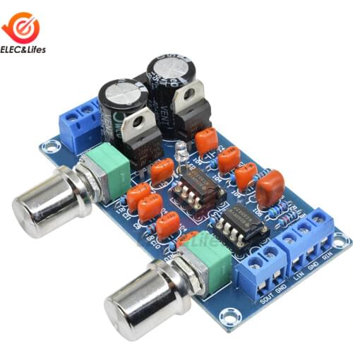 NE 5532 NE5532 Low Pass Filter Board module Subwoofer Volume Control Board preamplifier Amplifier Module 9-15V