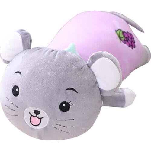 New plush toy fruit animal cute kneeling rabbit pig cat doll soft pillow children doll Dropshipping Epacket shopify service
