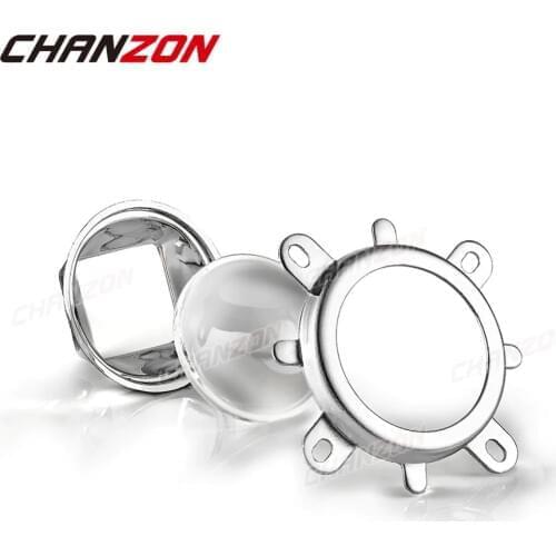 1 Set 44mm LED Lens Optical Glass 60 Degree + 50mm Reflector Collimator + Fixed Bracket For 20W 30W 50W 100W High Power COB Chip