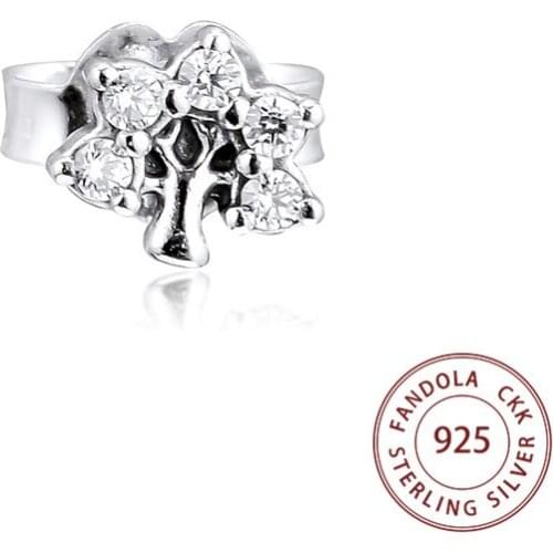 Authentic 925 Sterling Silver My Nature Single Stud Earrings for Women Ear Fashion Jewelry Pendientes Brincos