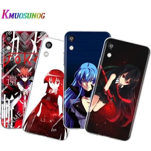 Transparent Cover Akame Ga Kill Anime cartoon For Honor 8S 8C 8X MAX 8A 8 7S 7A 7C Play 3E Prime Pro 2020 2019 Phone Case