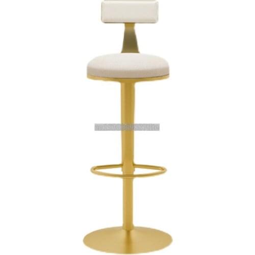Modern Simple Bar Chair Rotary Lift Bar Light Luxury Home Adjustable High Stool Restaurant Front Desk Chair