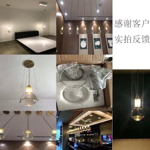 Modern style living room bedroom minimalist restaurant pendant light Nordic clothing decoration glass ball pendant lamp