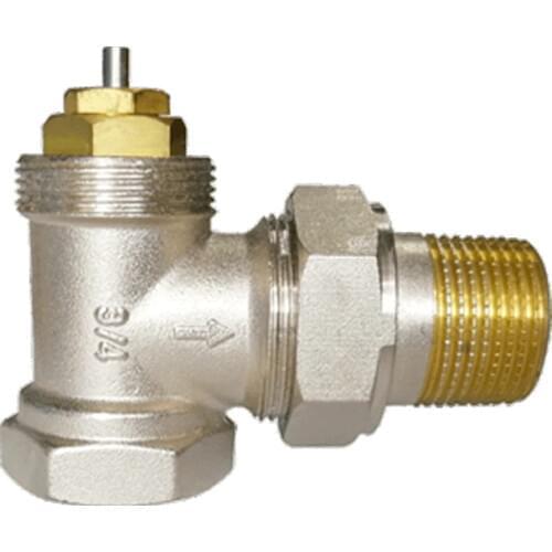 Thermostatic radiator metal angel valve M30*1.5mm DN15 DN20 1/2 inch 3/4 inch
