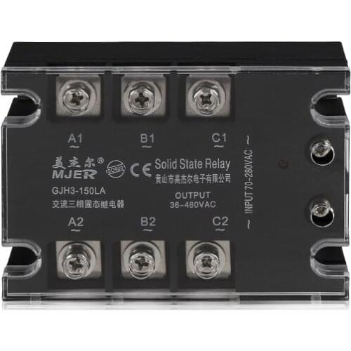 SSR 3 Phase SSR-150 AC to AC 150A SSR GJH3150LA Three Phase SSR 150A GJH3 150LA