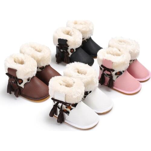 Baby Girls Boys Winter Keep Warm Shoes First Walkers Sneakers Kids Crib Infant Toddler Footwear Boots Newborns Prewalkers0-18M