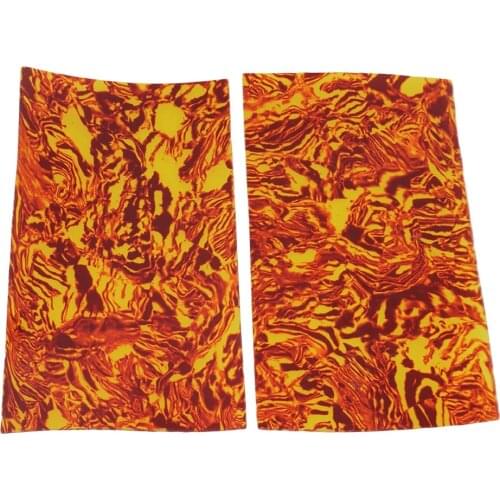 1 Set of 2 Glow shell guitar head veneer shell sheet for guitar maker