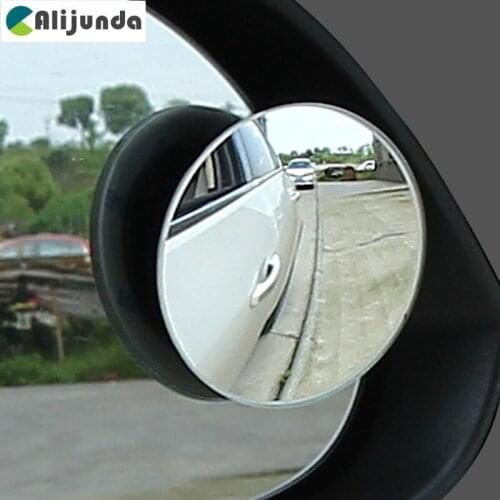 2 pcs 360 Wide Angle Round Convex Mirror Vehicle Vehicle Side Blind Spot Blind Spot Mirror Wide Rear Mirror Small Round Mirror