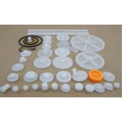 34PCS/lot Plastic gear,rack, belt, Worm gear,Single double gear 8-56 teeth