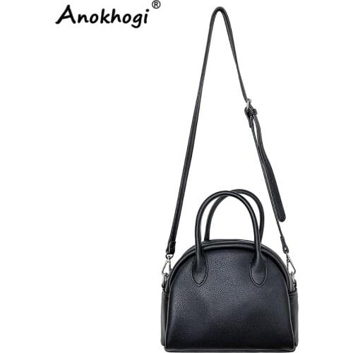 ANOKHOGI New Style Women Casual Tote Handbag Quality PU Ladies Fashion Candy Color Shoulder Bag ML222