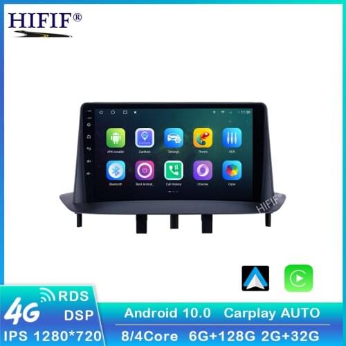 For Renault Megane 3 2008 - 2014 Car Radio Multimedia Video Player Navigation GPS Android No 2din 2 din dvd