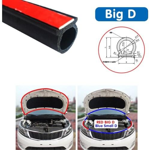 Car Rubber Door Seal Strip Big D Type Car Door Seal Strip Universal Noise Insulation Epdm Car Rubber Waterproof Seals For Auto