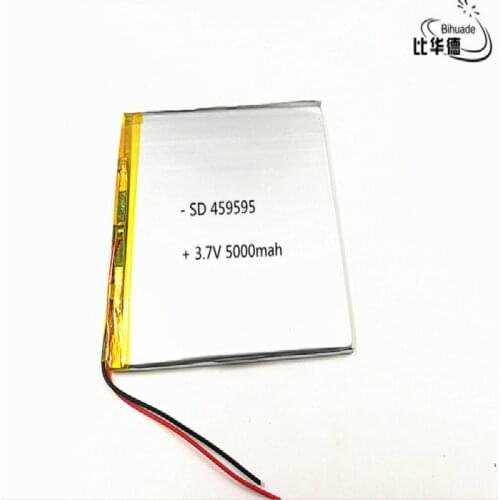 Free shipping 5pcs/lot 3.7V,5000mAH 459595 (polymer lithium ion battery) Li-ion battery for tablet pc 7 inch 8 inch 9inch