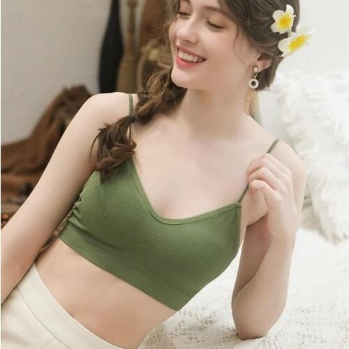 Elastic Gathering Bralette Push Up Bra Summer Anti-light Korean Style Wild Bra Tube Top Sexy No Rims Bra U-shaped Beauty Back