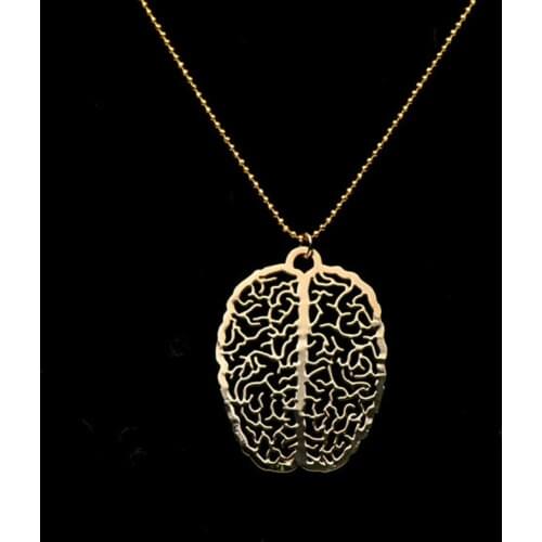 Brain cell "Little Extra Brain" necklace - psychology gift - biology graduation gift