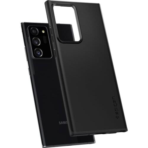 Spigen For Samsung Galaxy Note 20 Ultra 5G Case Thin Fit Full Coverage Slim Soft TPU PC Protective Cover Black Shell